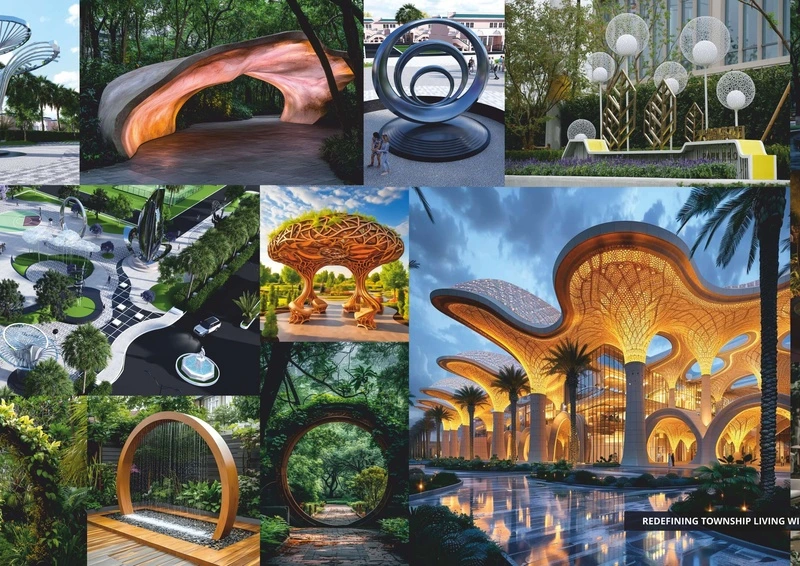 Sky Om City Theme Parks Botanical Gardens and Sustainable Green Features